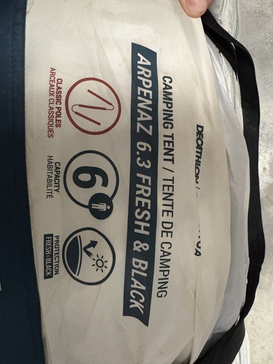 Quechua Arpenaz 6.3 Fresh & Black Tent